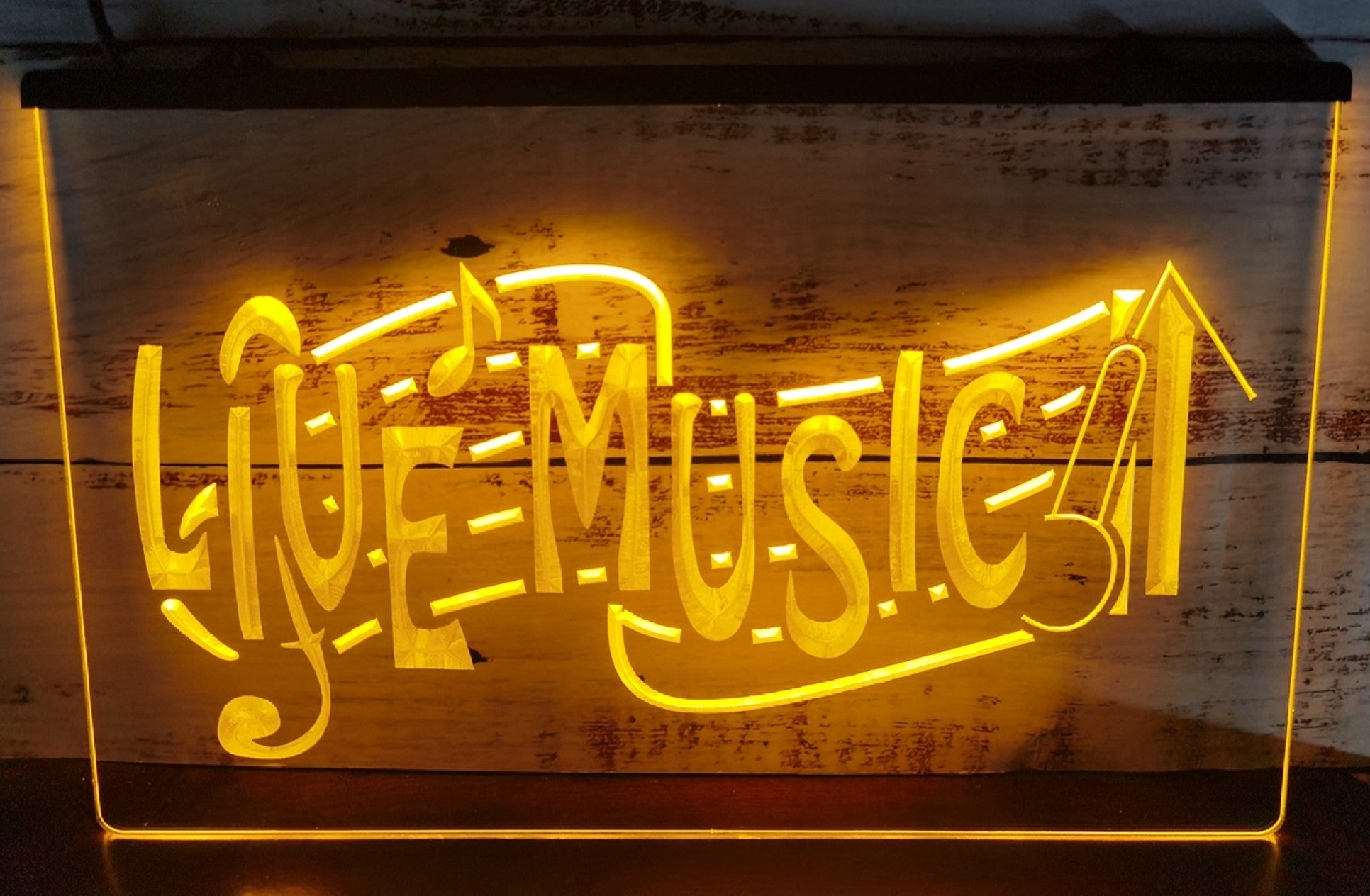 Live Music Led Neon Sign Home Music Room Studio Music Shop Decor