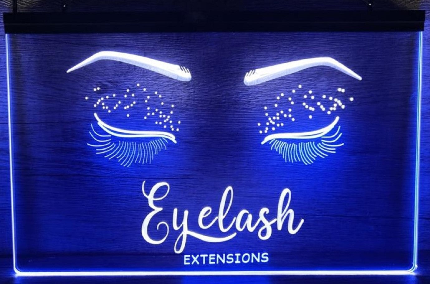 Eyelash Extension Led Neon Sign Dual Color Beauty Eyelash Nail Salon Decor