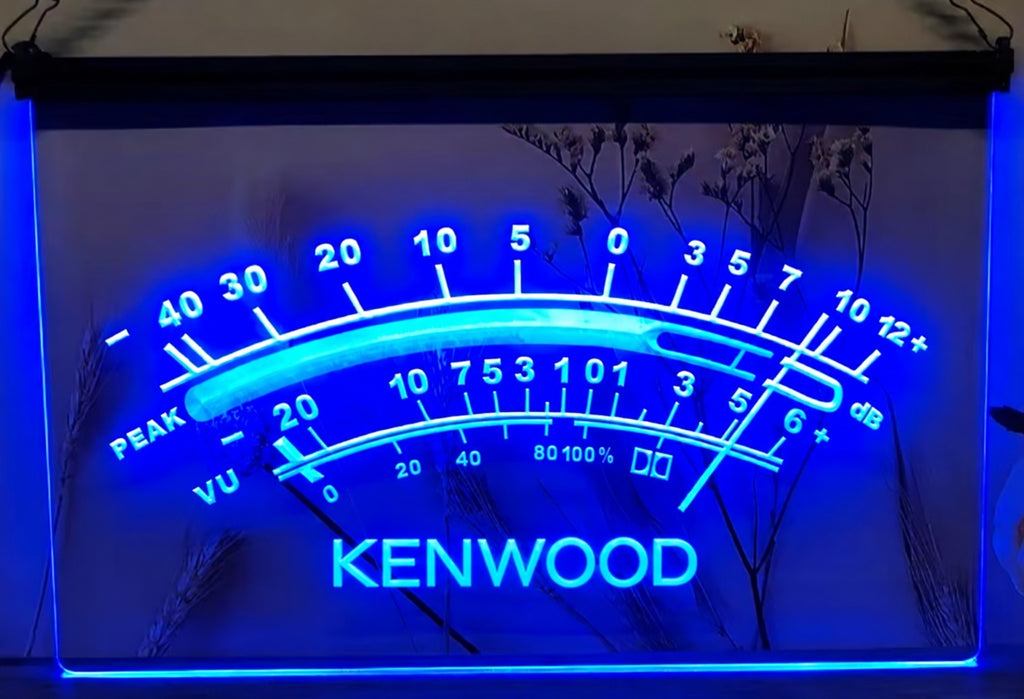 Kenwood Peak VU dB Led Neon Sign Wall Hanging Or Desktop Decor