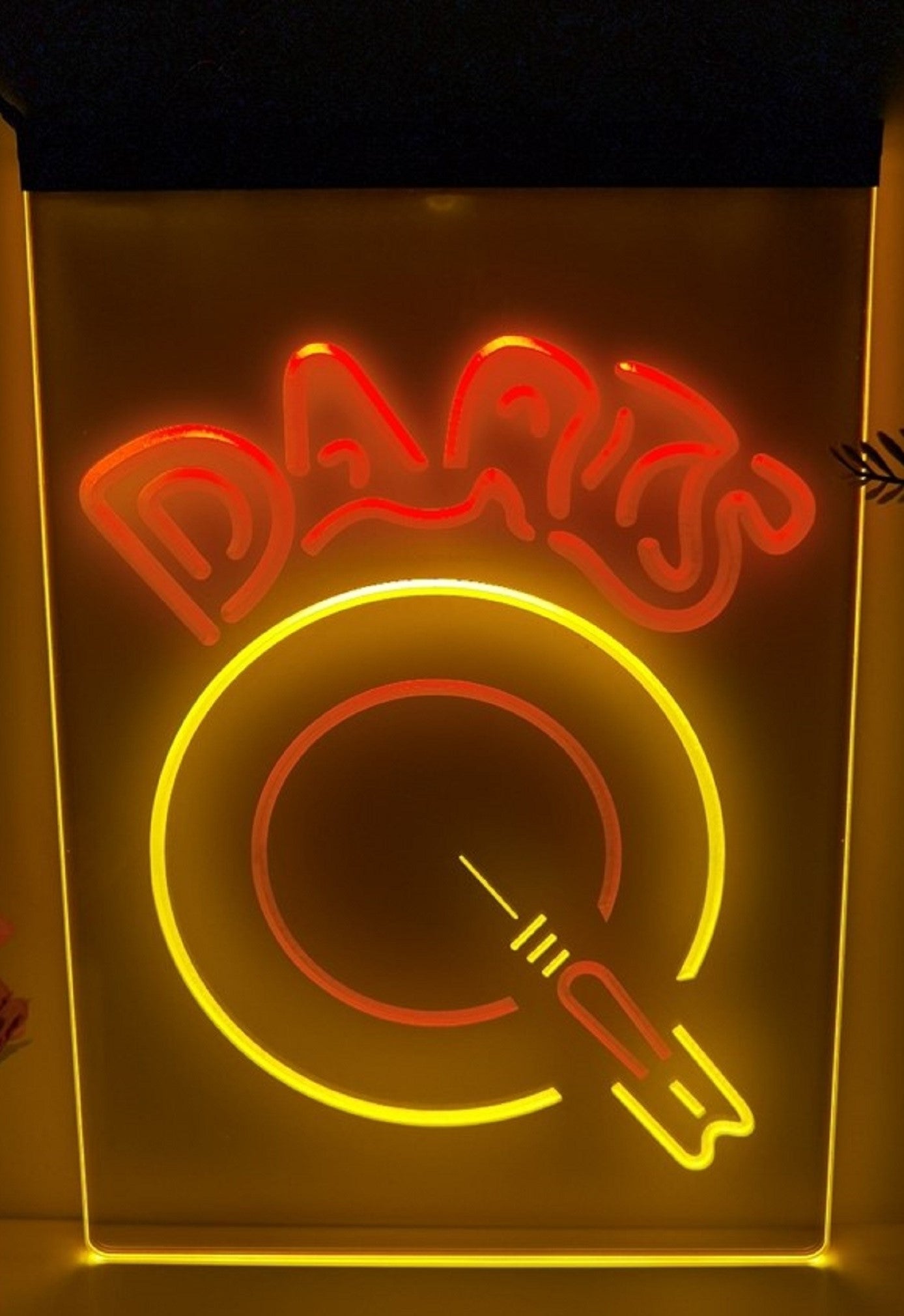 Darts Led Neon Sign Dual Color Darts Arcade Shop Game Room Decor
