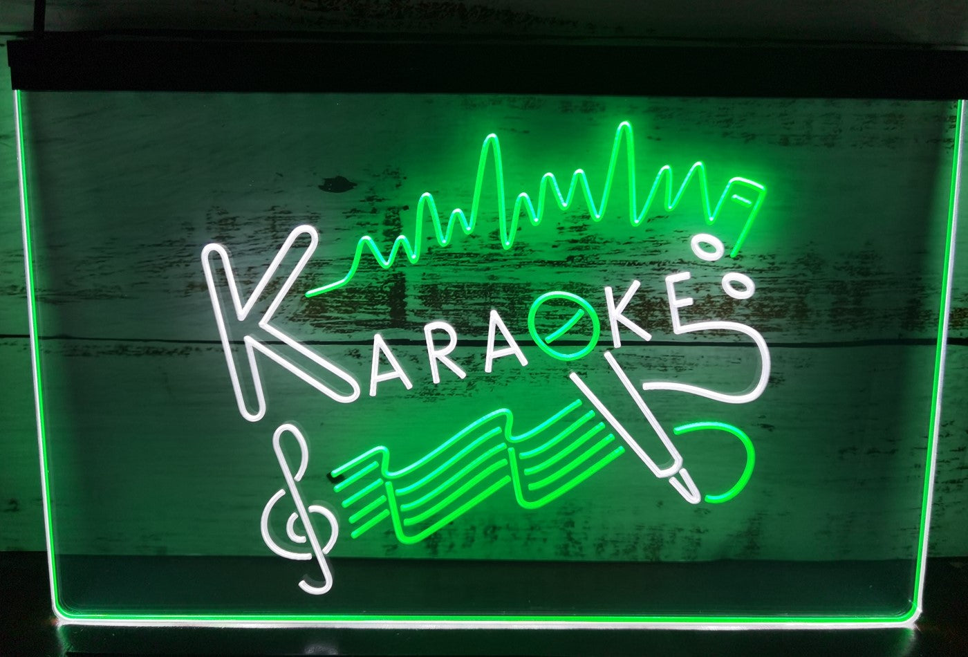 Karaoke Music Led Neon Sign Dual Color Home Music Room Studio Music Shop Decor
