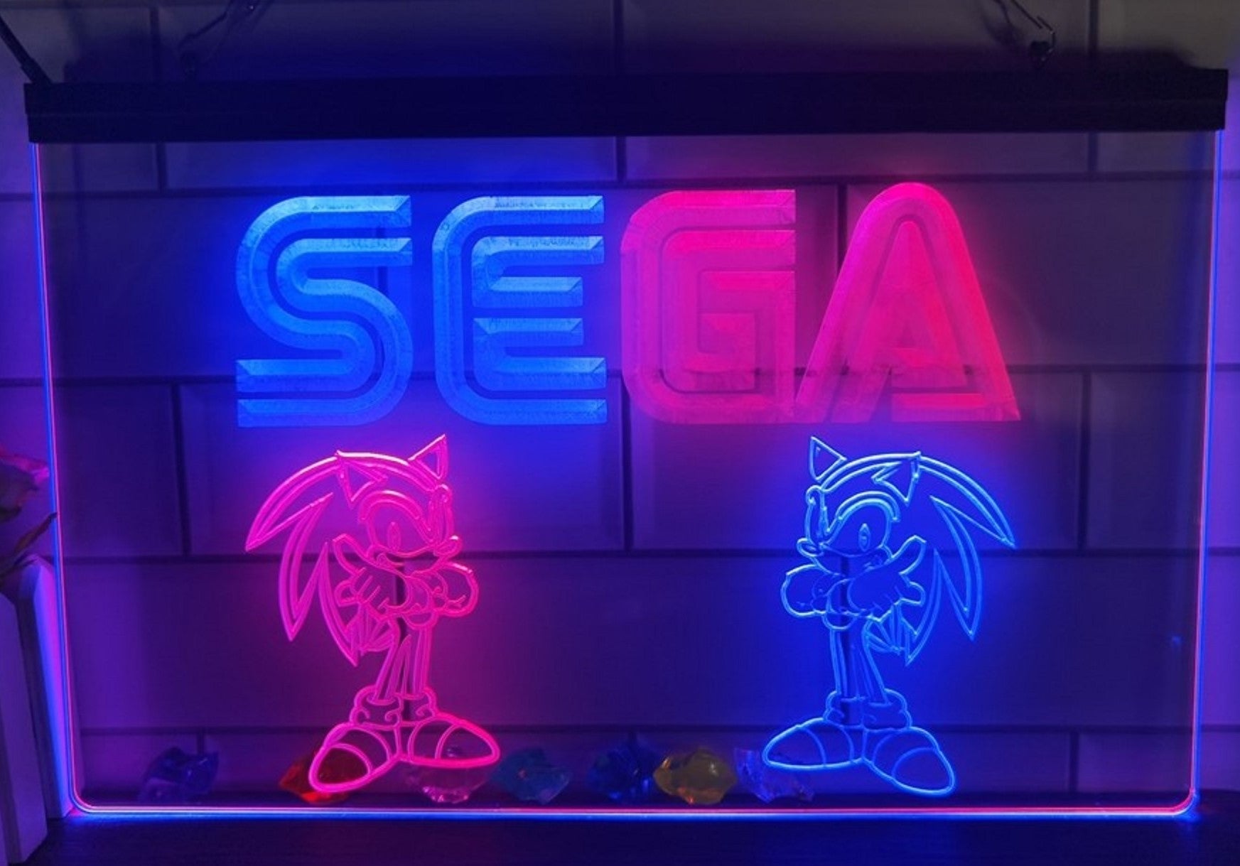 Sega Game Kids Led Neon Sign Dual Color Home Kids Room Arcade Games Shop Decor