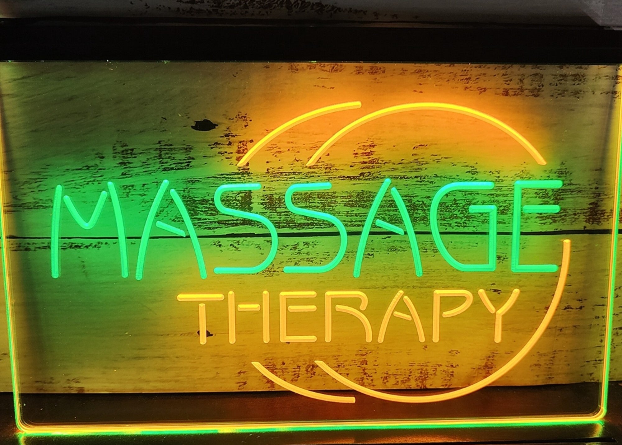 Massage Therapy Led Neon Sign Dual Color Massage Spa Beauty Salon Decor