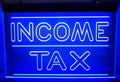 Income Tax Led Neon Sign Dual Color Accountant Income Tax Service Office Decor