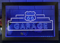 Route 66 Garage Led Neon Sign Framed Wall Hanging Desktop Decor