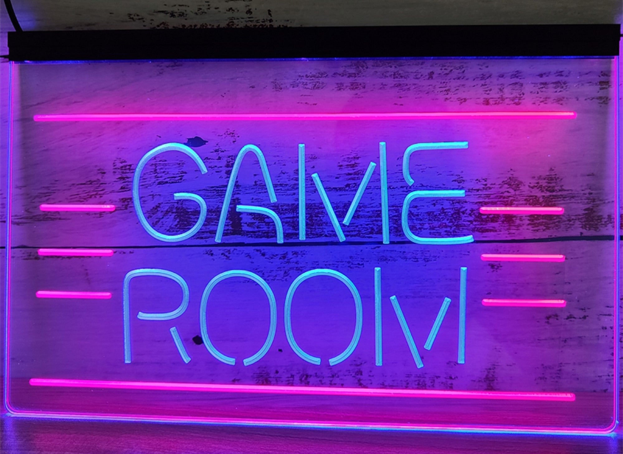 Game Room Led Neon Sign Dual Color Home Game Room Arcade Shop Decor