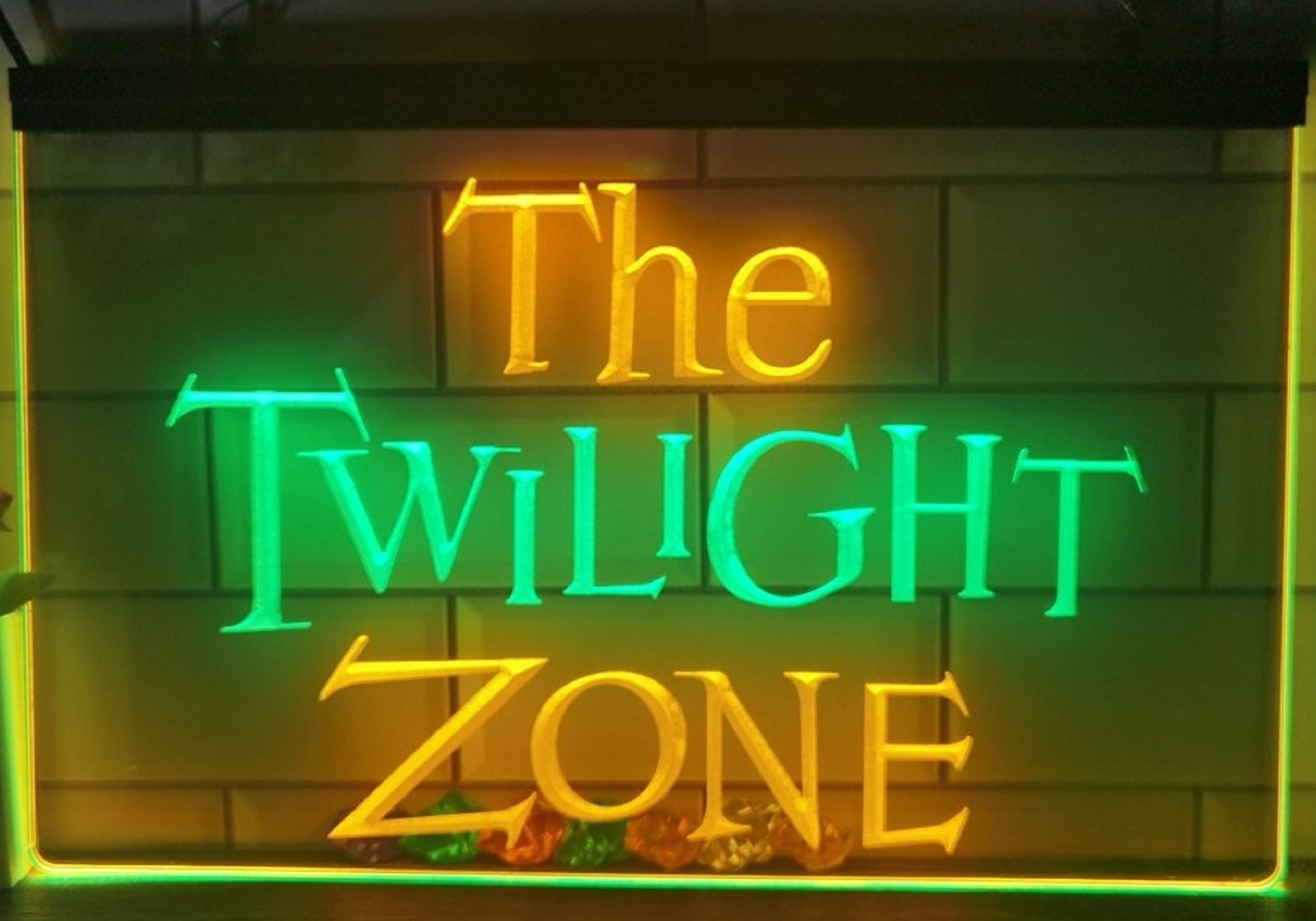 The Twilight Zone Led Neon Sign Dual Color Studio Cinema Theatre Home Movie Room Decor
