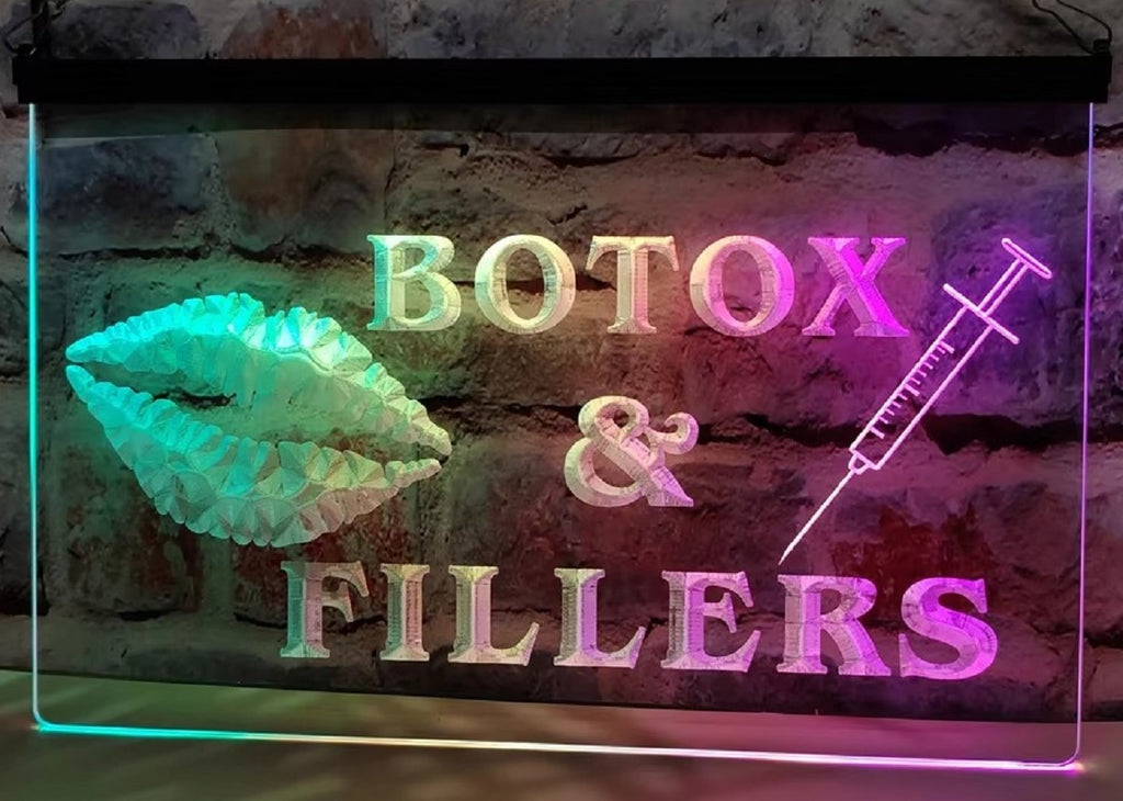 Botox & Fillers Led Neon Sign Multi Mode Cosmetic Clinic Beauty Salon Decor