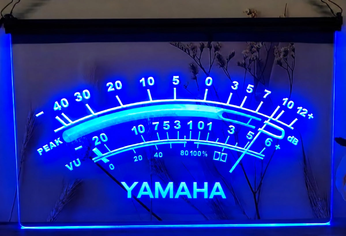 Yamaha Peak VU dB Led Neon Sign Home Music Room Audio Recording Studio Decor