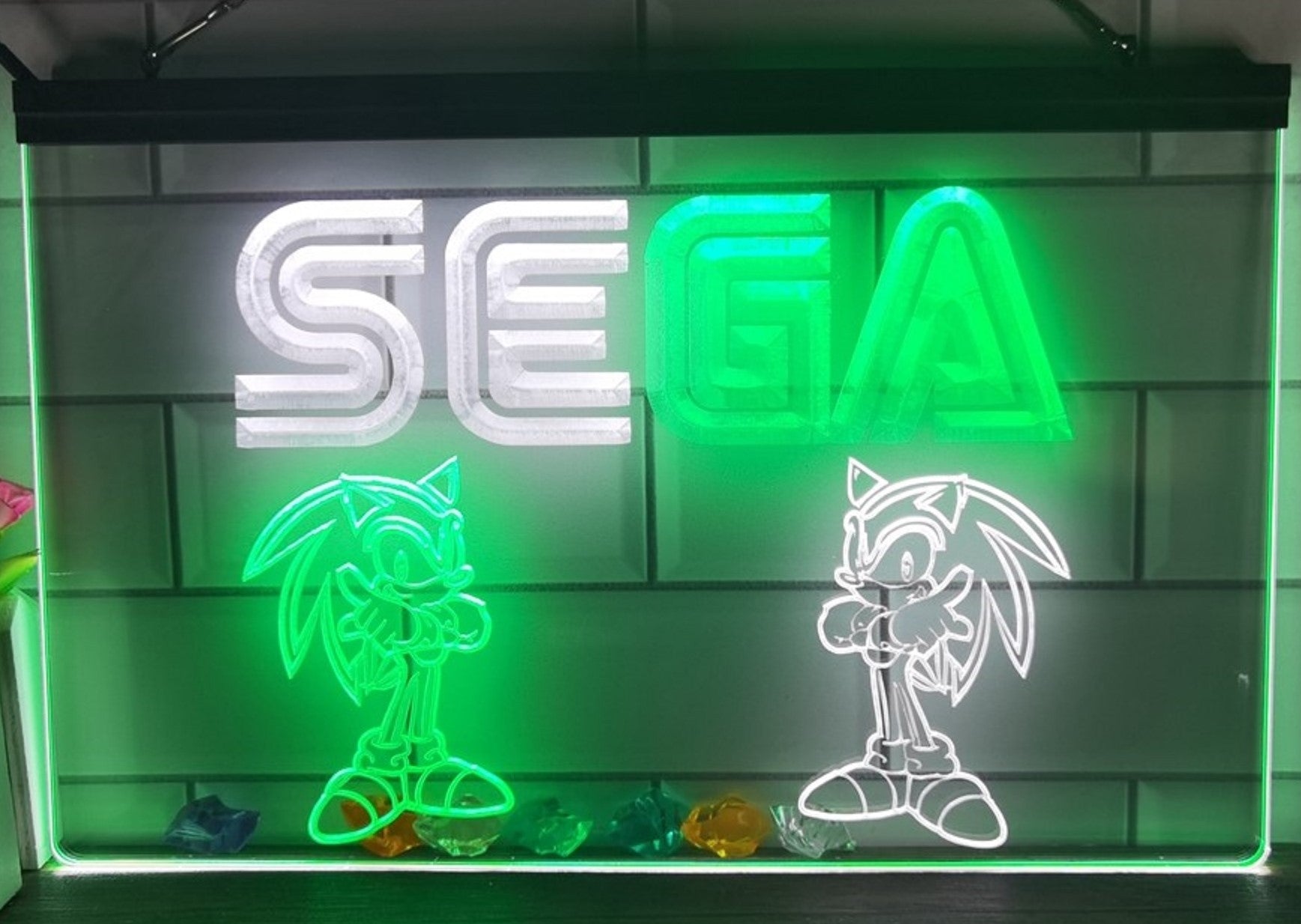 Sega Game Kids Led Neon Sign Dual Color Home Kids Room Arcade Games Shop Decor