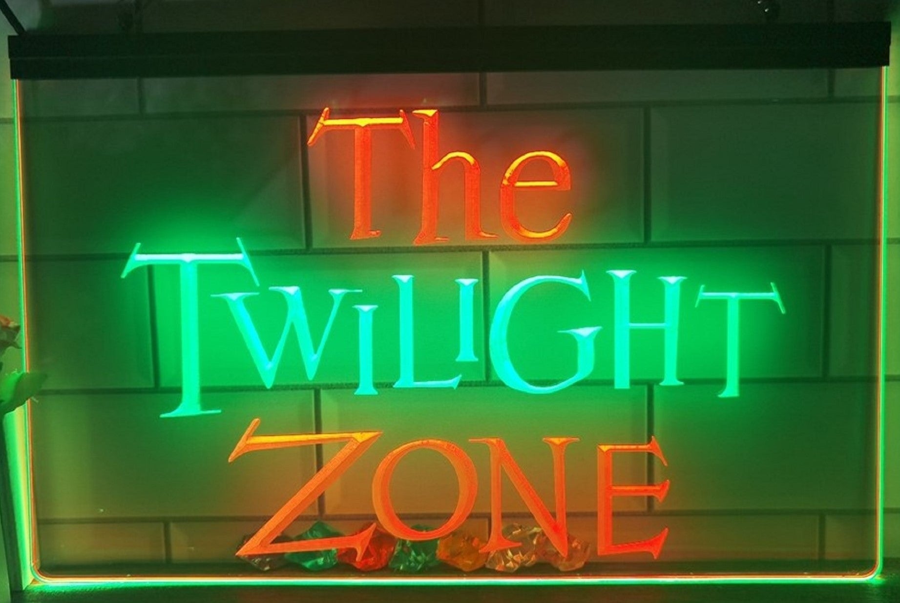 The Twilight Zone Led Neon Sign Dual Color Studio Cinema Theatre Home Movie Room Decor
