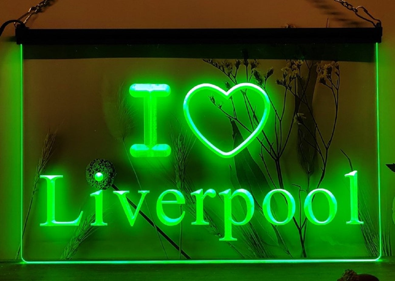 I Love Liverpool Led Neon Sign Home Soccer Football Sport Shop Decor