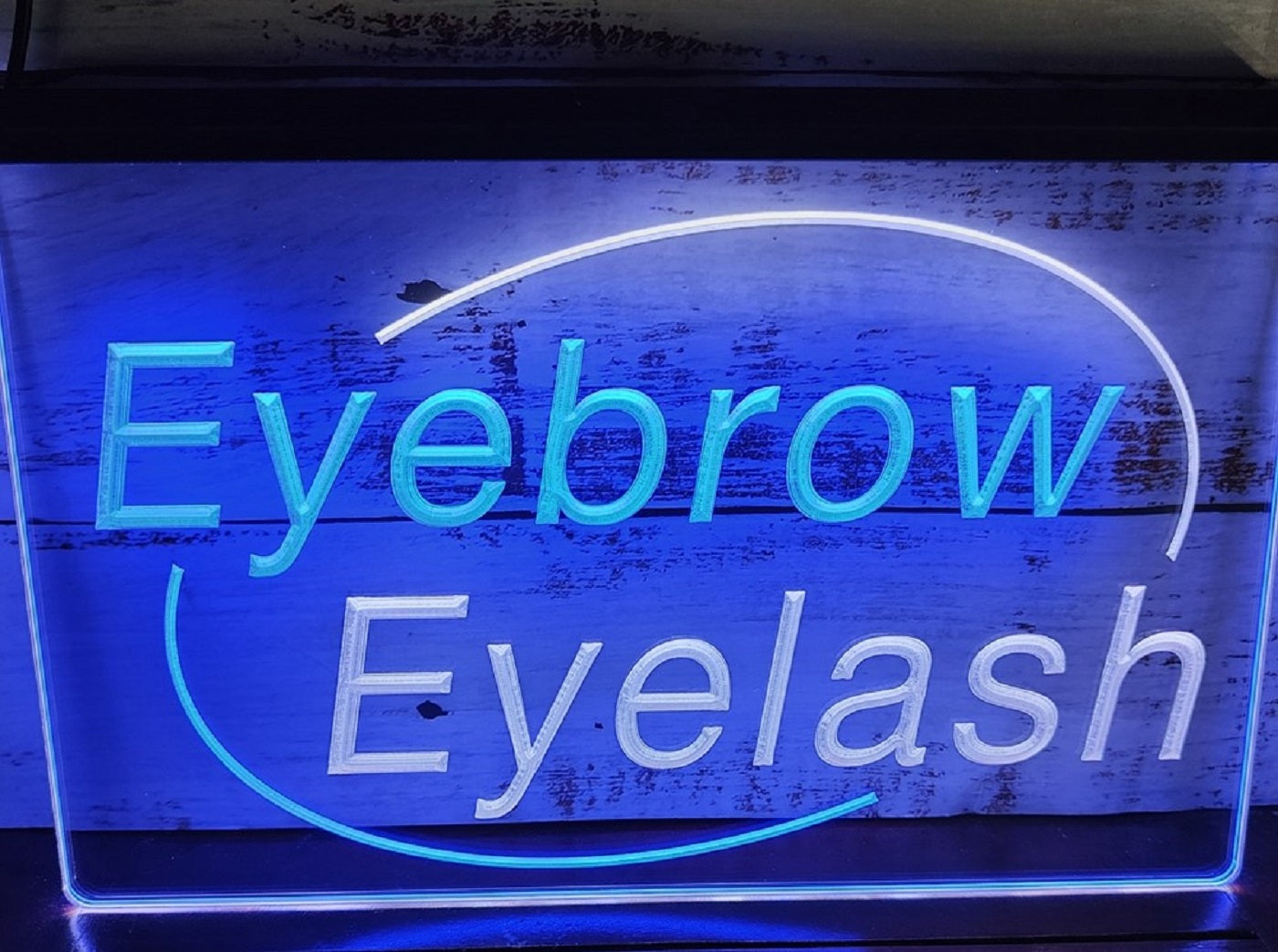 Eyebrow Eyelash Led Neon Sign Dual Color Beauty Salon Decor