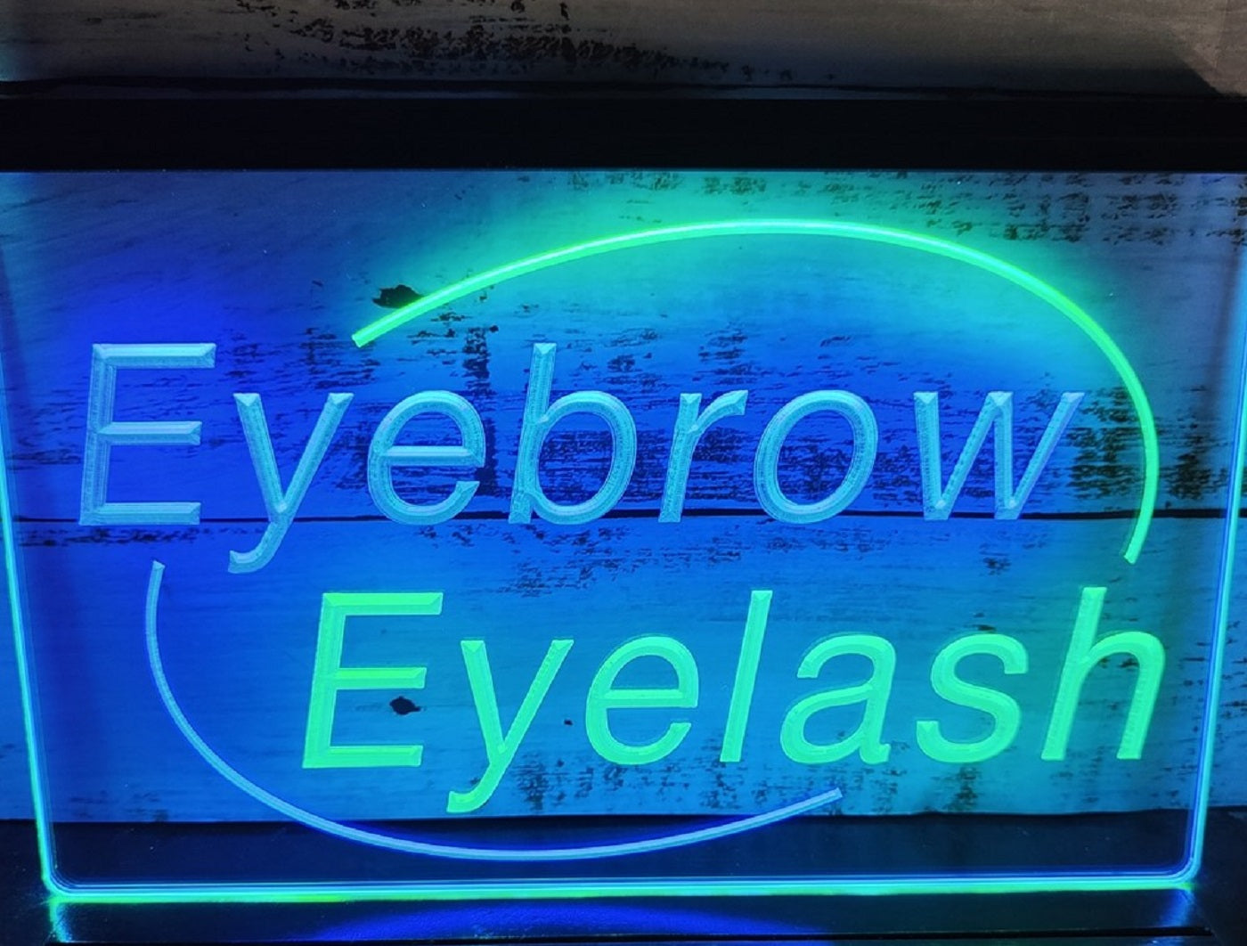 Eyebrow Eyelash Led Neon Sign Dual Color Beauty Salon Decor