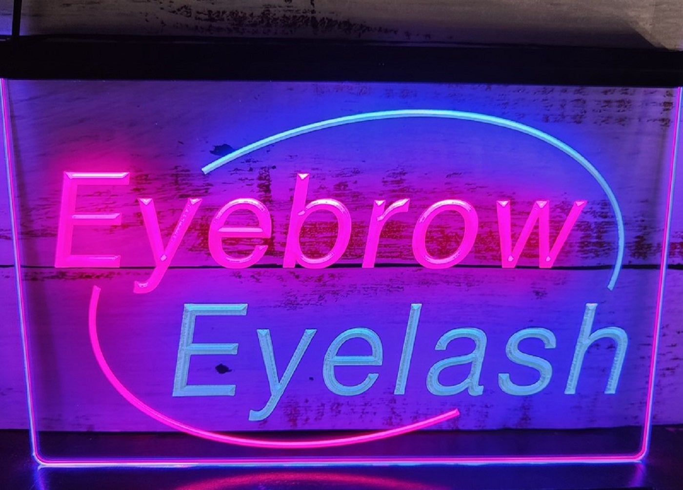 Eyebrow Eyelash Led Neon Sign Dual Color Beauty Salon Decor