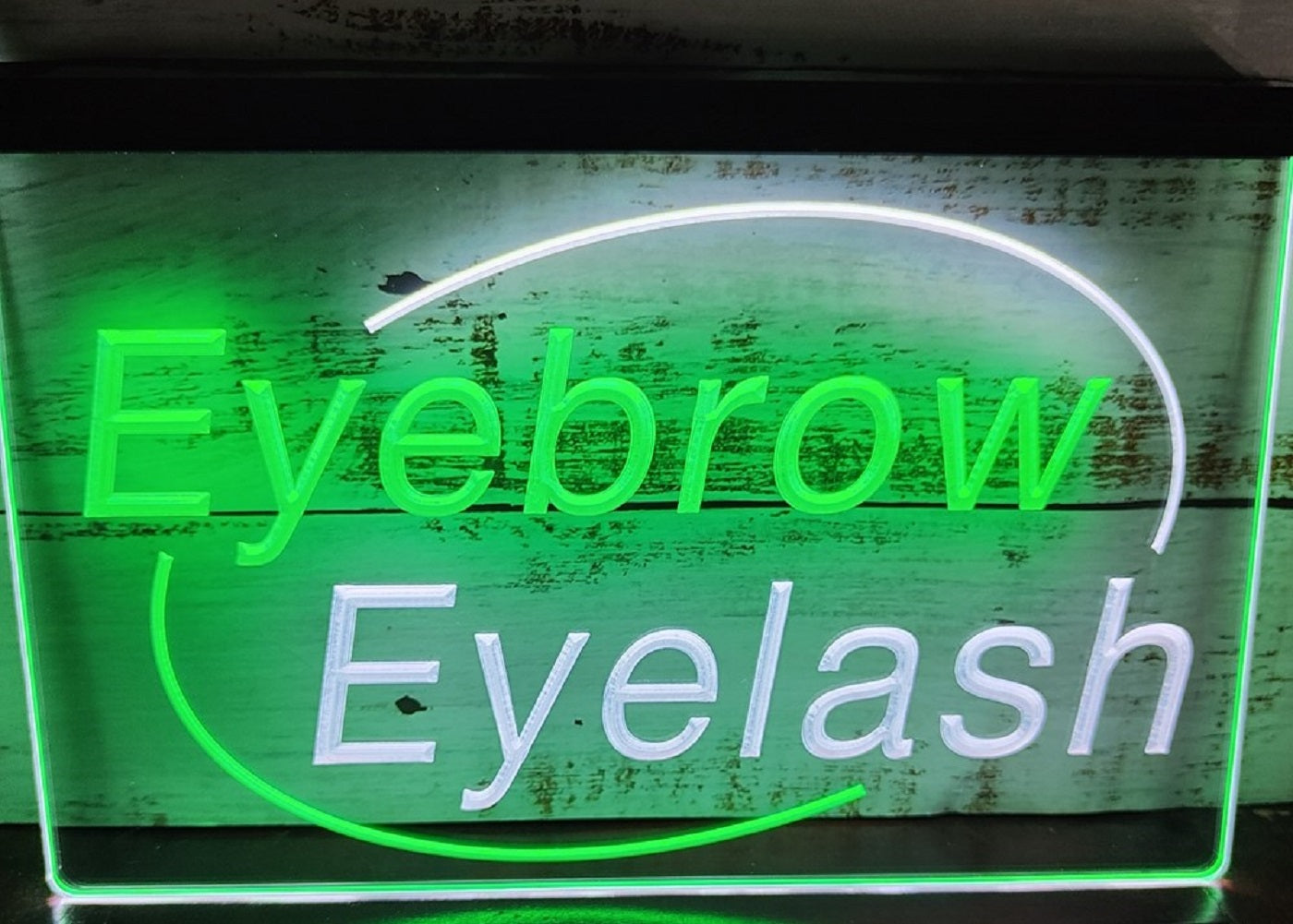 Eyebrow Eyelash Led Neon Sign Dual Color Beauty Salon Decor