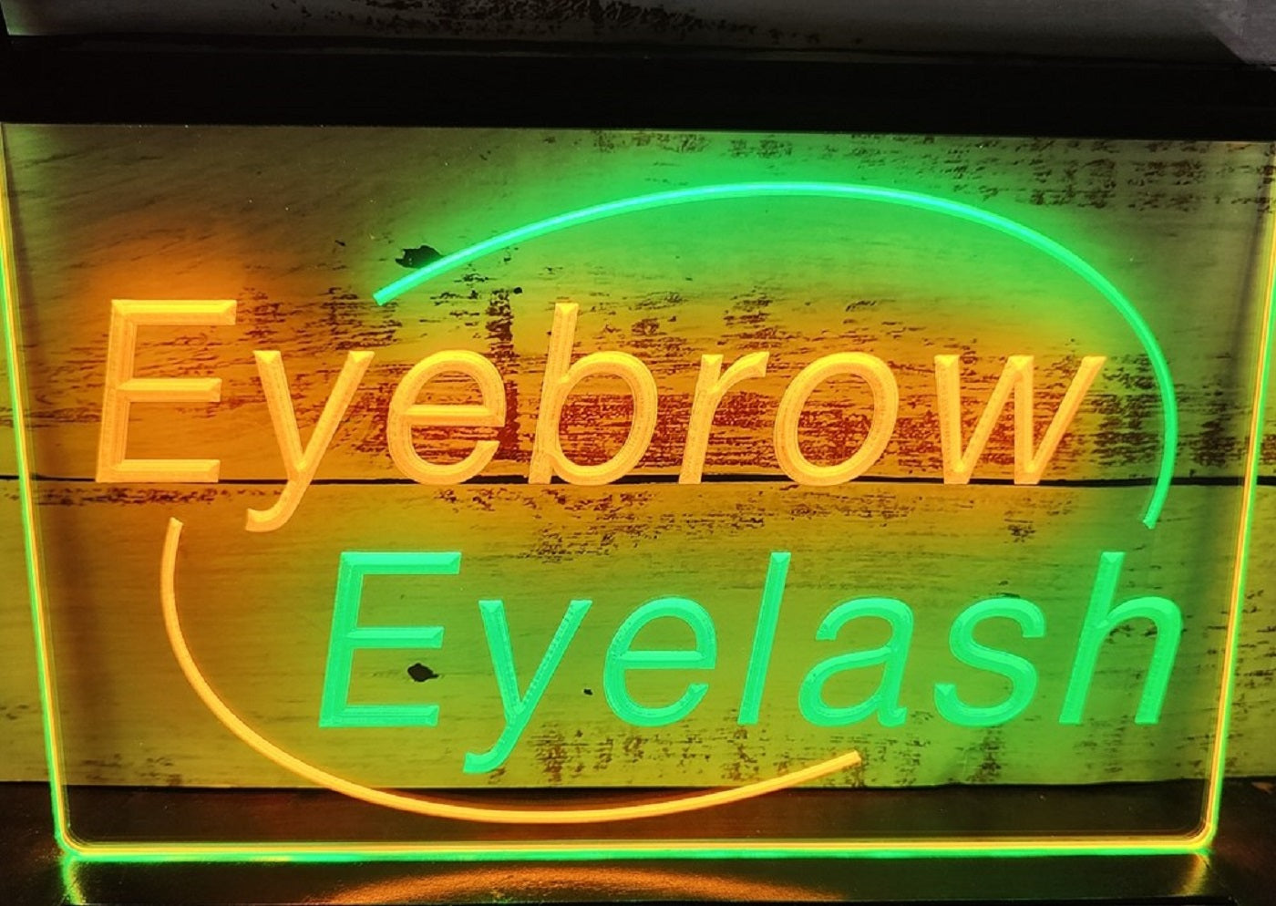 Eyebrow Eyelash Led Neon Sign Dual Color Beauty Salon Decor