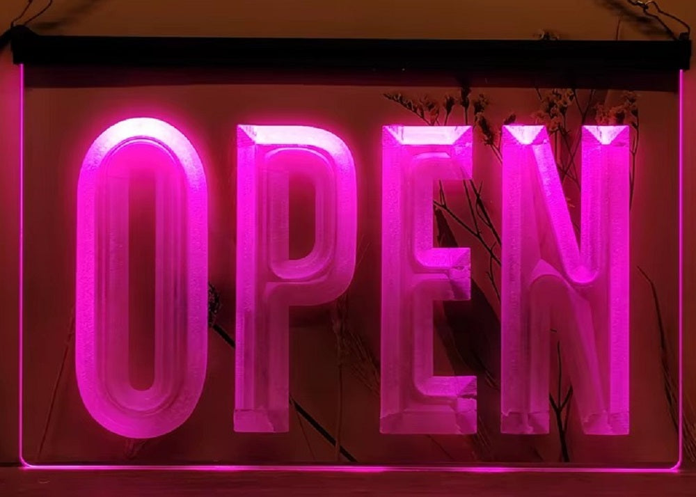 Open Store Led Neon Sign Office Restaurant Shop Coffee Shop Decor