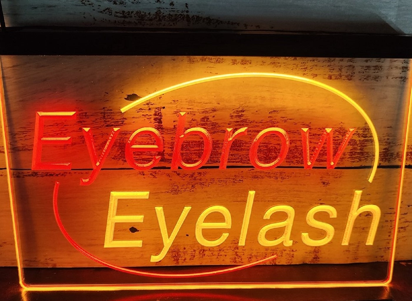 Eyebrow Eyelash Led Neon Sign Dual Color Beauty Salon Decor