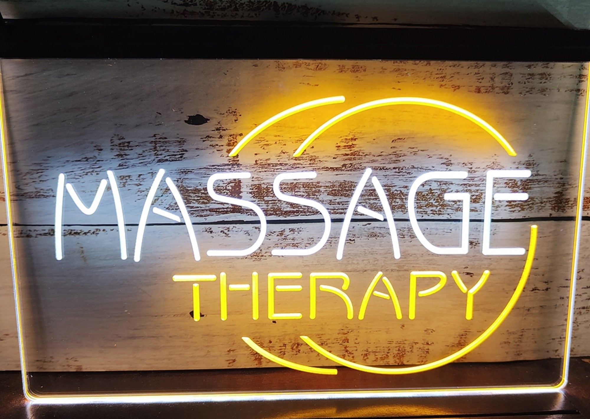 Massage Therapy Led Neon Sign Dual Color Massage Spa Beauty Salon Decor