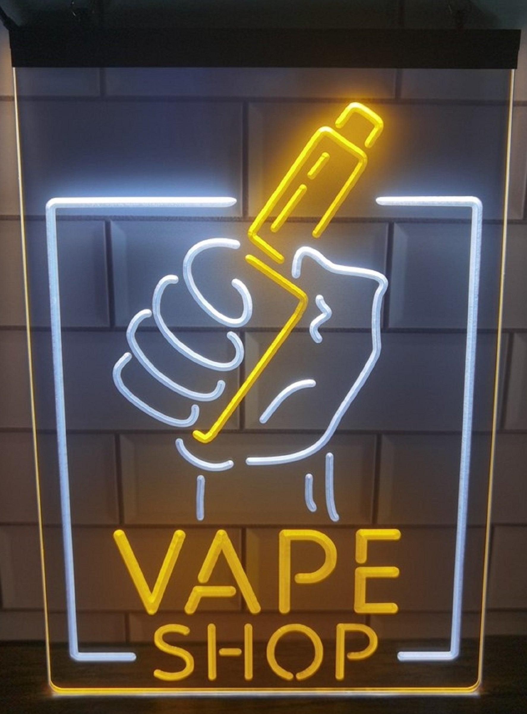 Vape Shop Smoking Led Neon Sign Dual Color Vape Smoke Shop Decor