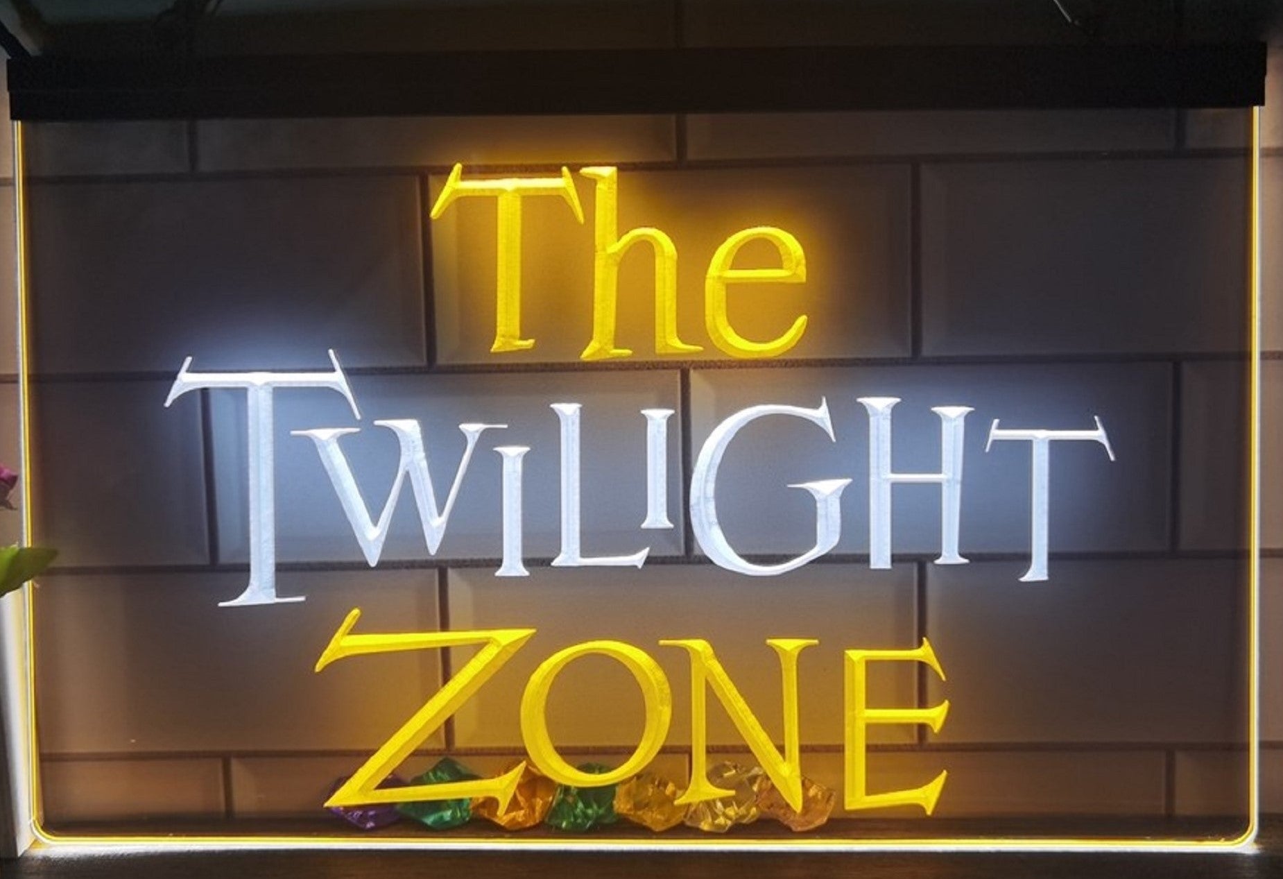 The Twilight Zone Led Neon Sign Dual Color Studio Cinema Theatre Home Movie Room Decor