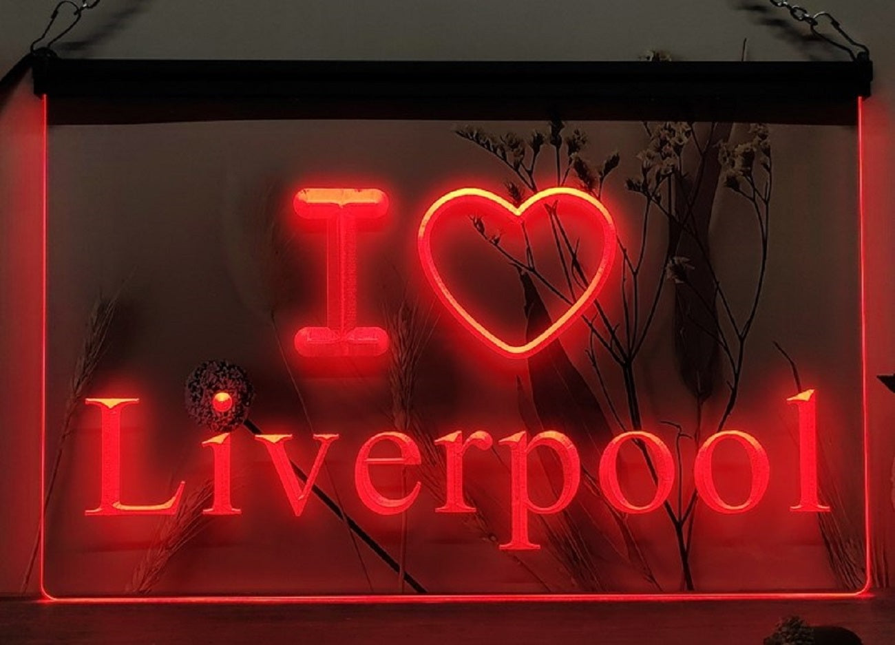 I Love Liverpool Led Neon Sign Home Soccer Football Sport Shop Decor
