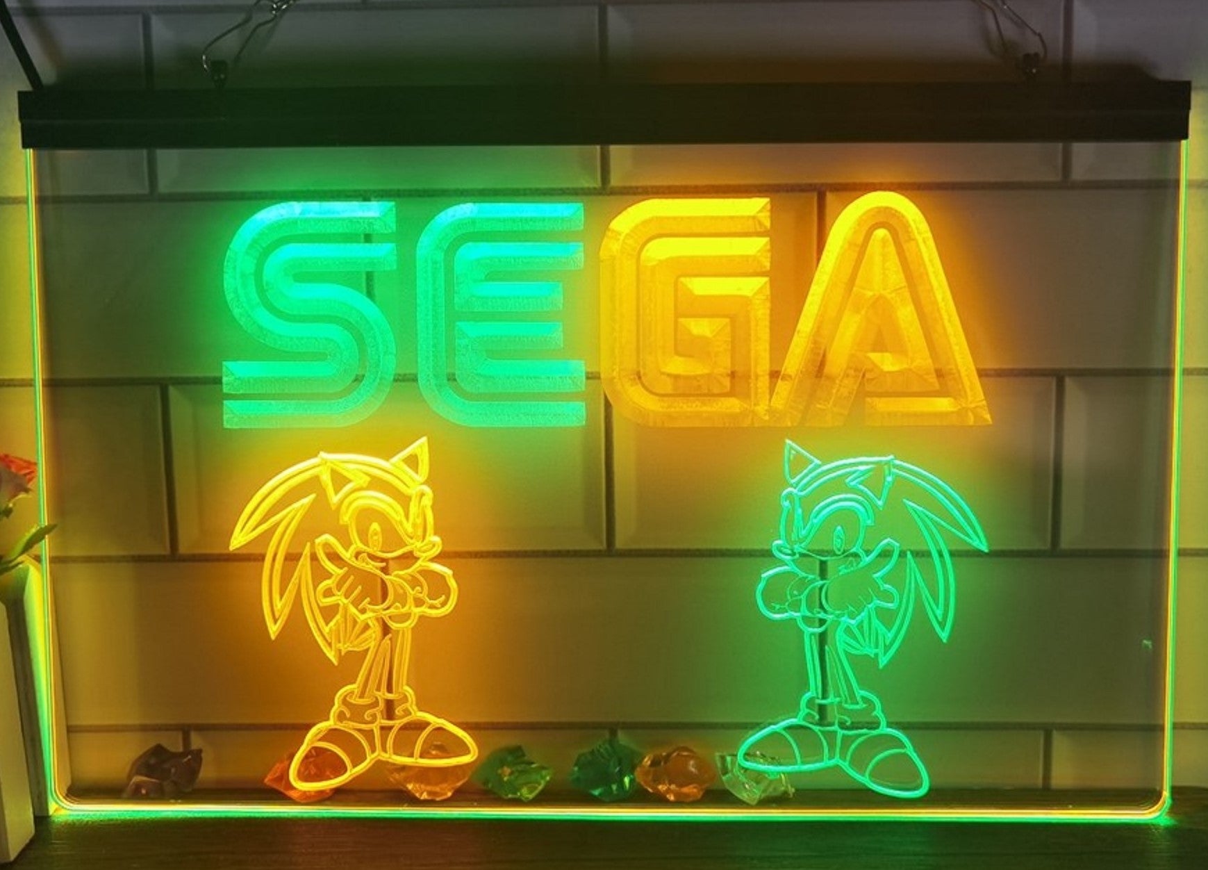 Sega Game Kids Led Neon Sign Dual Color Home Kids Room Arcade Games Shop Decor