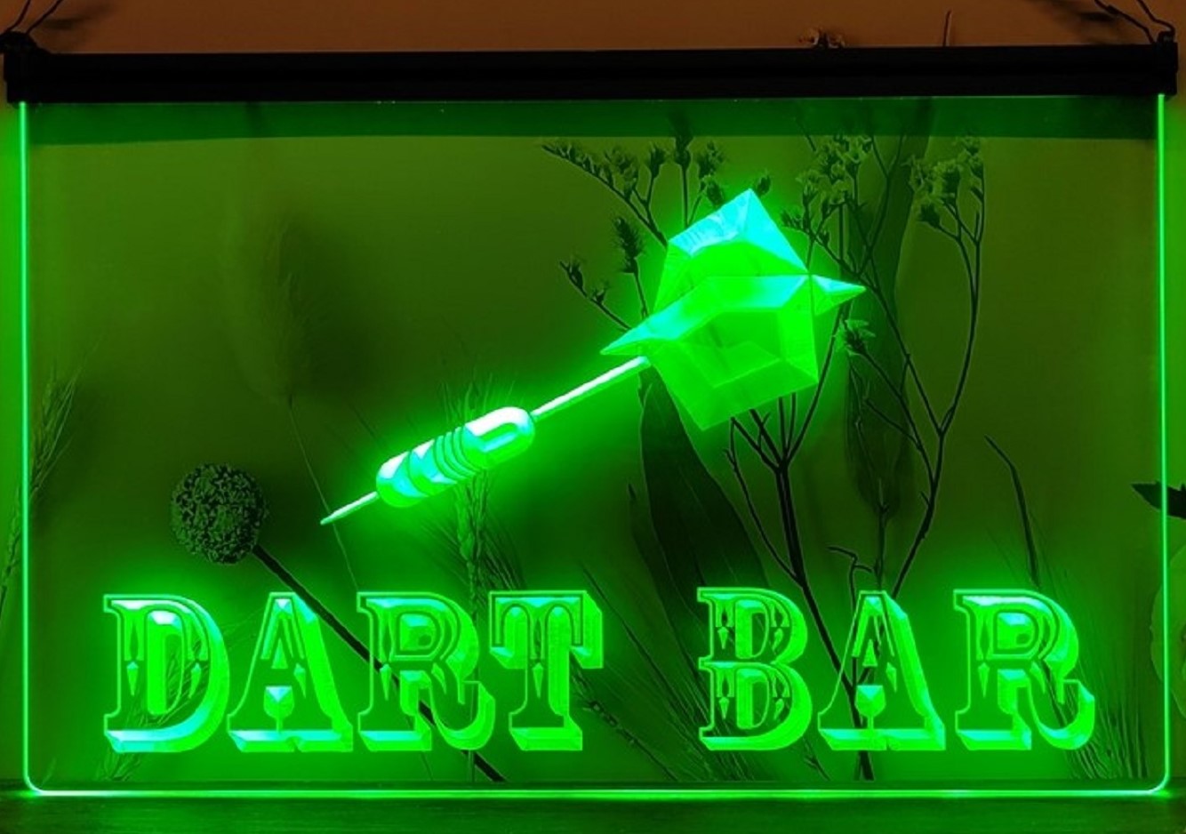 Dart Bar Led Neon Sign Home Game Room Darts Pinball Game Shop Decor