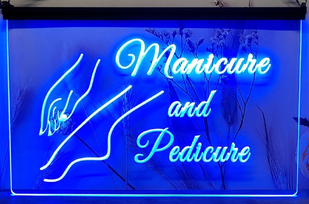 Manicure And Pedicure Salon Led Neon Sign Beauty Salon Decor Wall Or Desktop