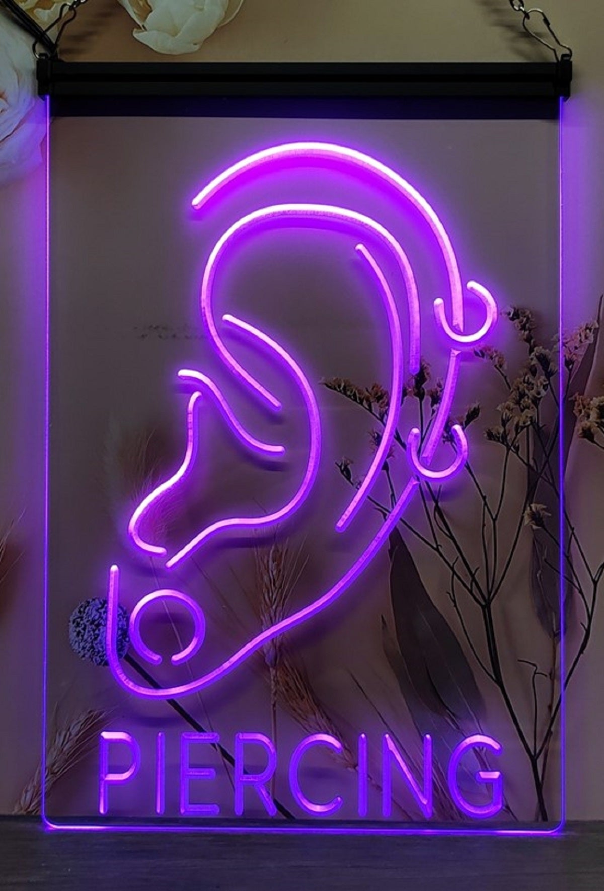 Ear Piercing Led Neon Sign Ear Piercing Tattoo Studio Wall Or Desktop Decor