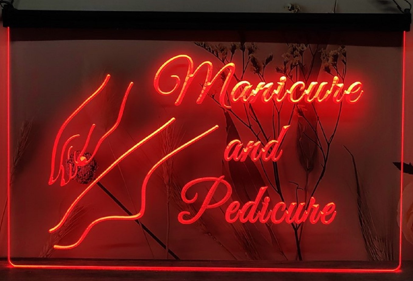 Manicure And Pedicure Salon Led Neon Sign Beauty Salon Decor Wall Or Desktop
