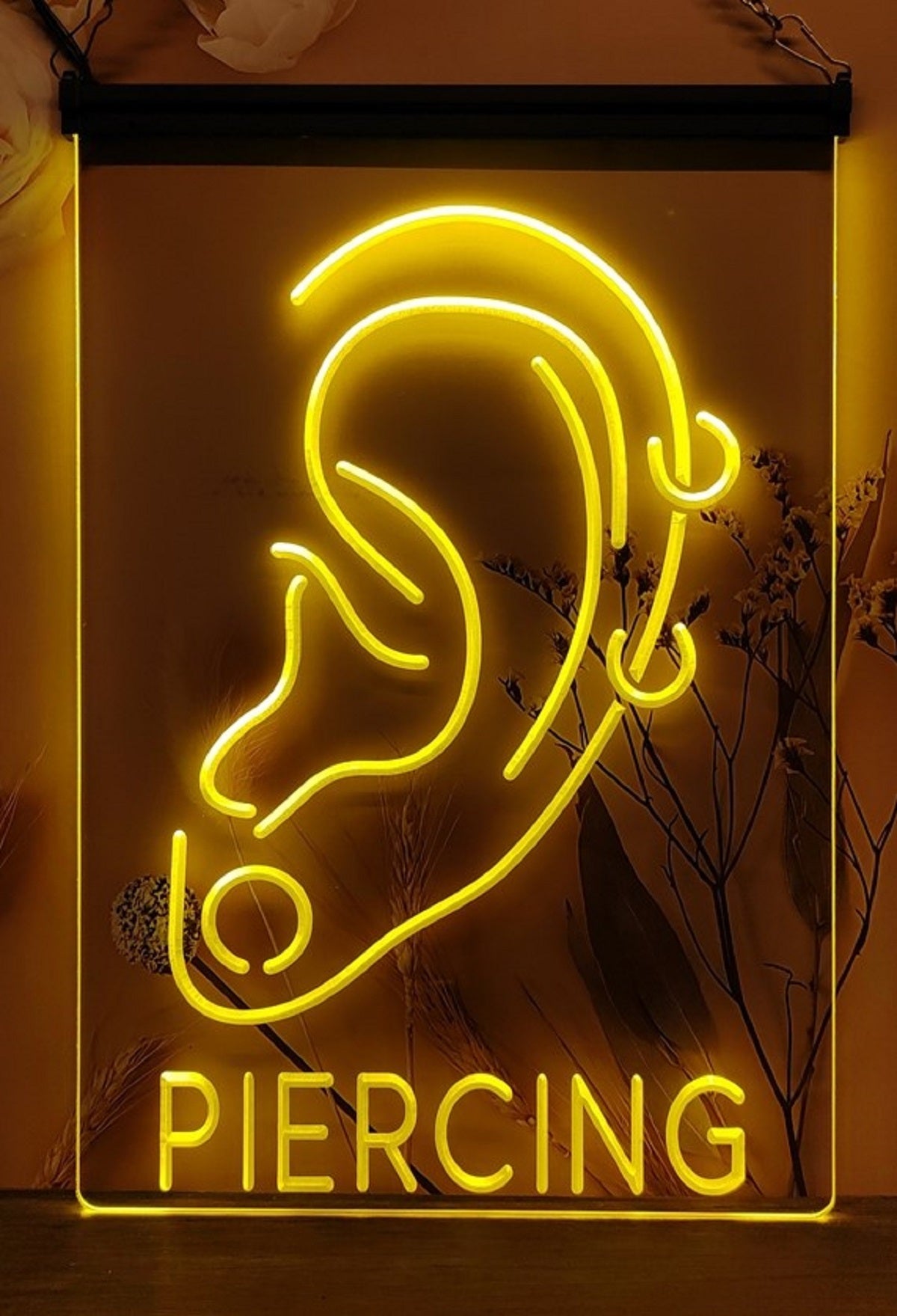 Ear Piercing Led Neon Sign Ear Piercing Tattoo Studio Wall Or Desktop Decor