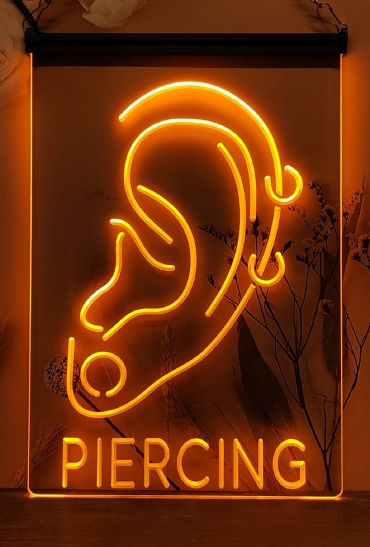 Ear Piercing Led Neon Sign Ear Piercing Tattoo Studio Wall Or Desktop Decor