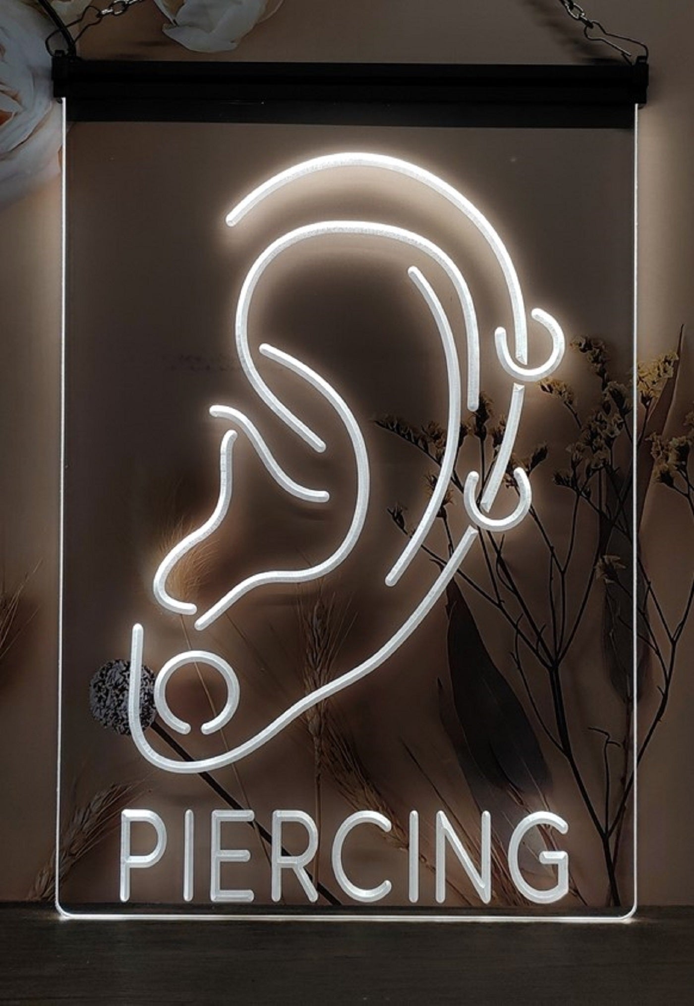 Ear Piercing Led Neon Sign Ear Piercing Tattoo Studio Wall Or Desktop Decor