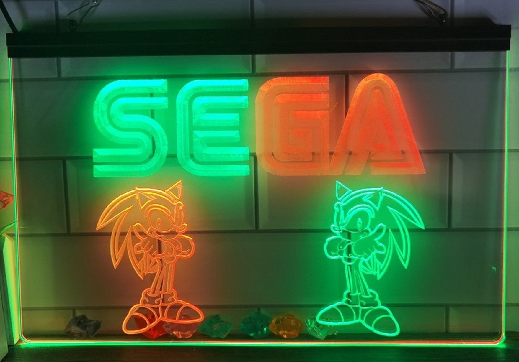 Sega Game Kids Led Neon Sign Dual Color Home Kids Room Arcade Games Shop Decor