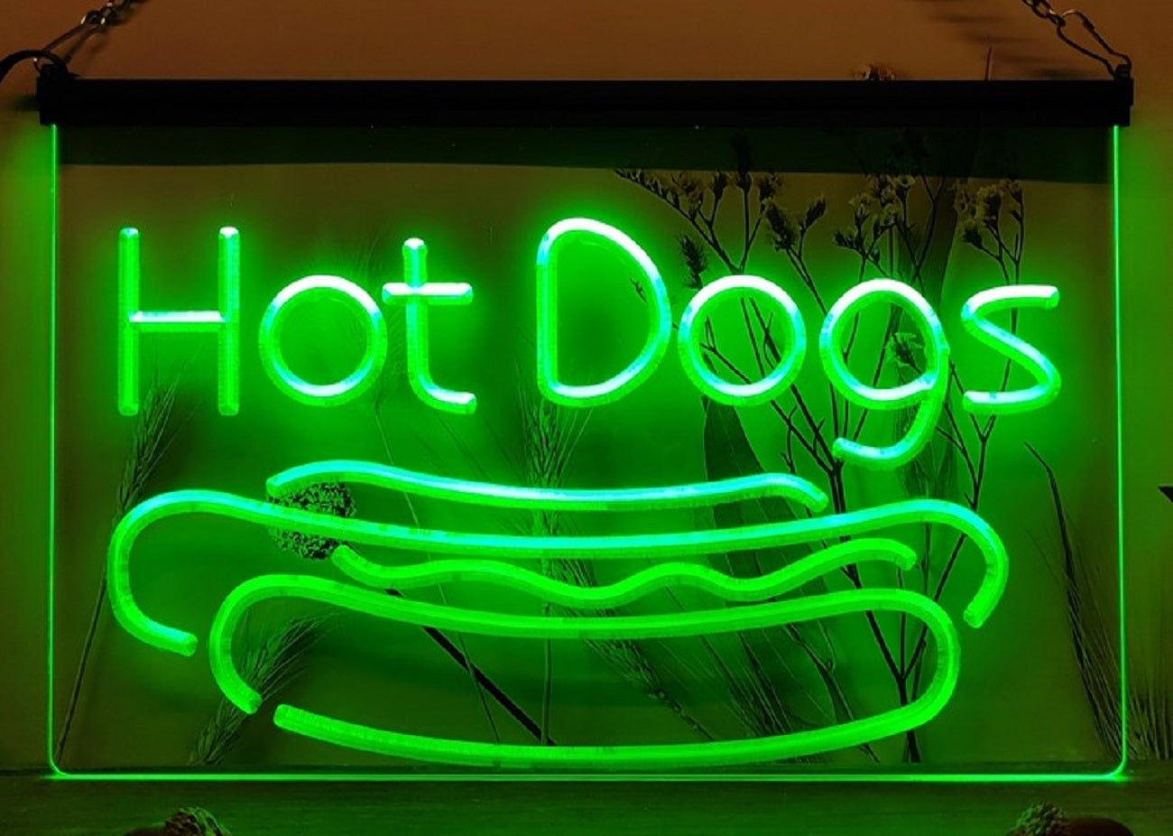 Hot Dogs Led Neon Sign Burger Hot Dog Restaurant Decor
