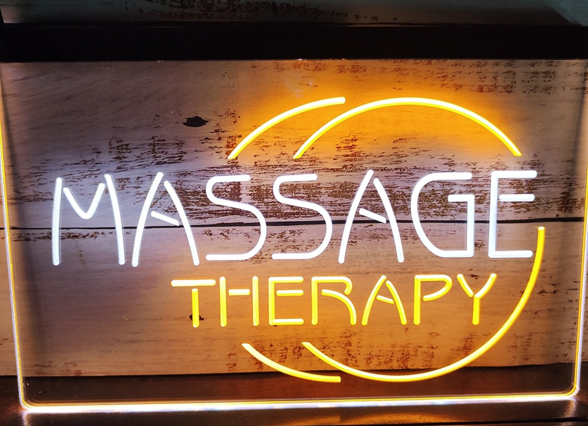 Massage Therapy Led Neon Sign Dual Color Massage Spa Beauty Salon Decor