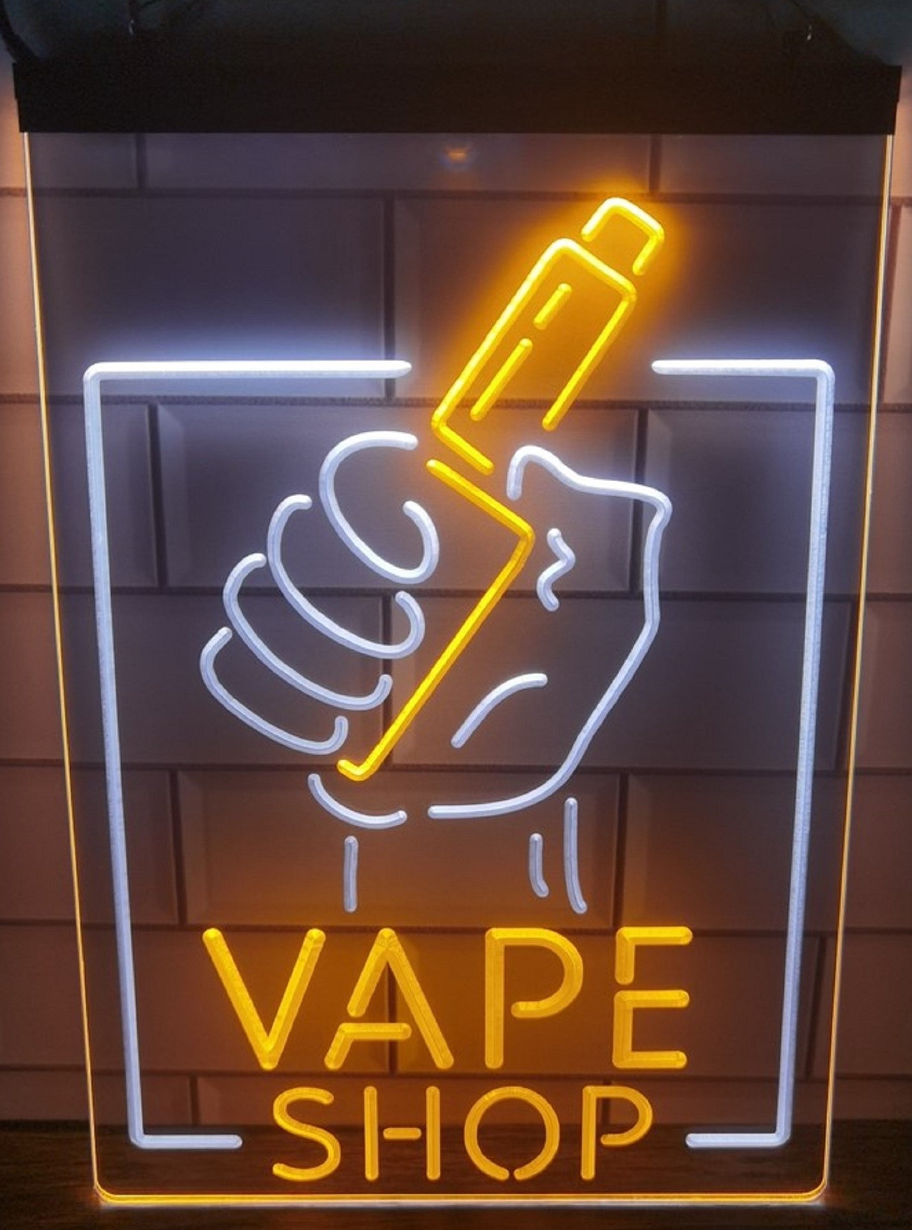 Vape Shop Smoking Led Neon Sign Dual Color Vape Smoke Shop Decor
