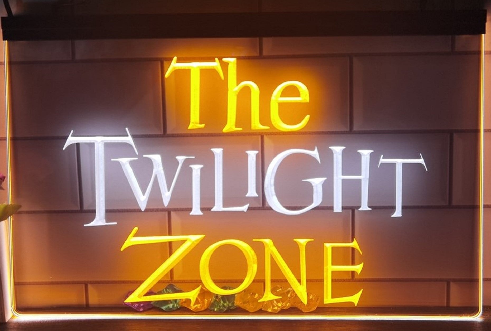 The Twilight Zone Led Neon Sign Dual Color Studio Cinema Theatre Home Movie Room Decor