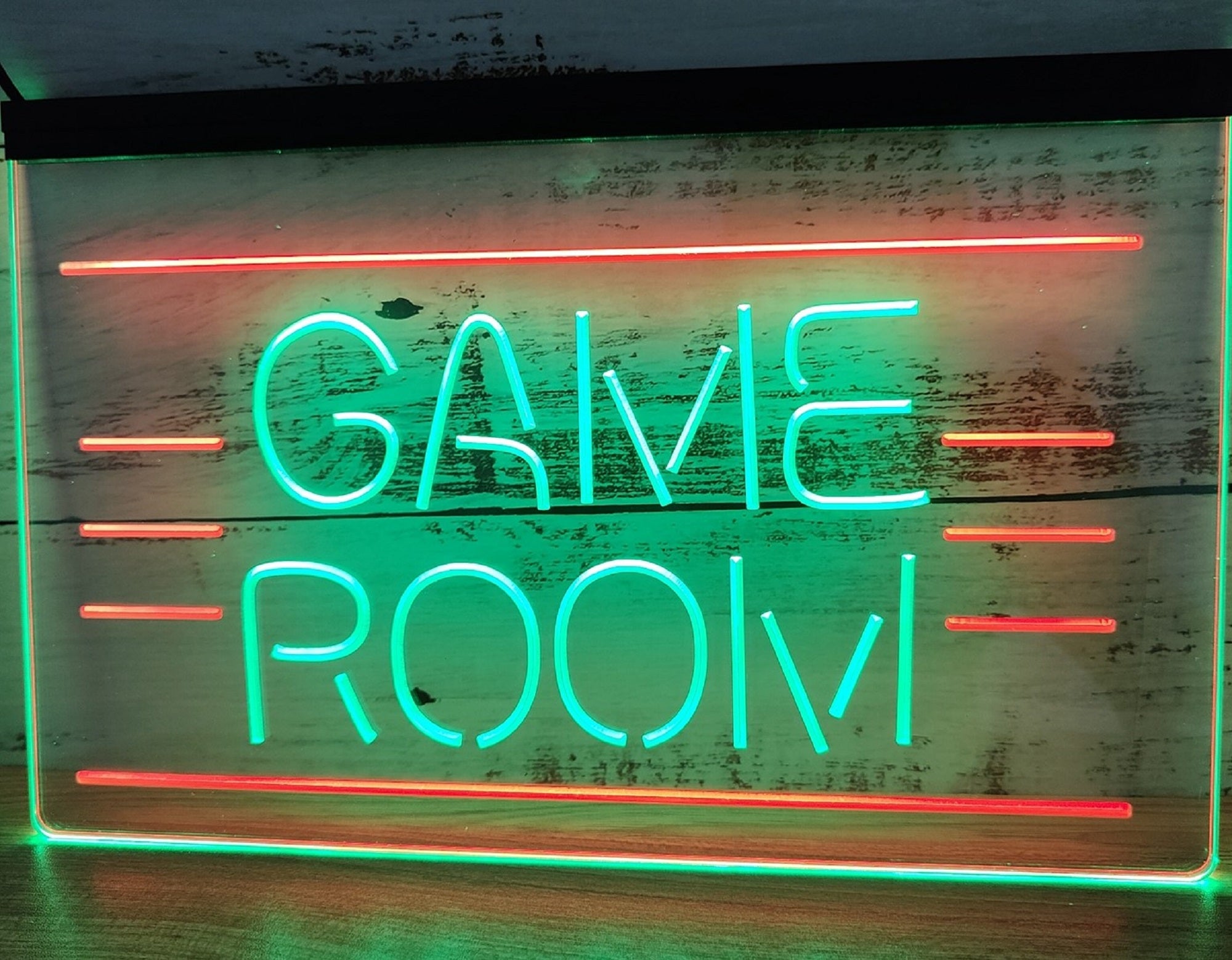 Game Room Led Neon Sign Dual Color Home Game Room Arcade Shop Decor