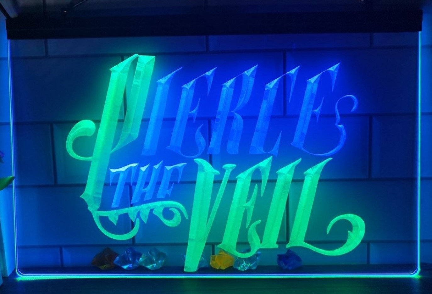 Pierce The Veil Led Neon Sign Dual Color Tattoo Salon Shop Decor