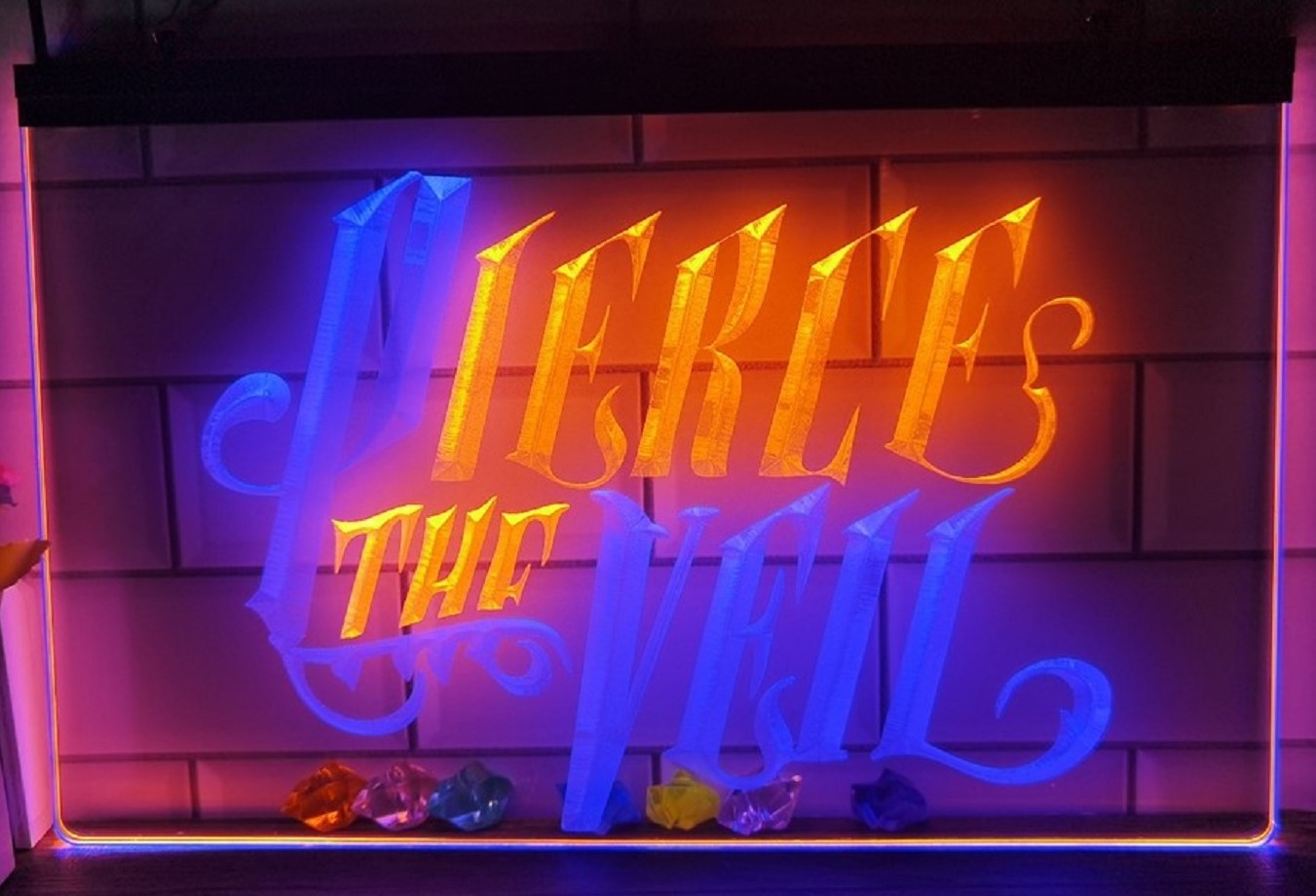 Pierce The Veil Led Neon Sign Dual Color Tattoo Salon Shop Decor