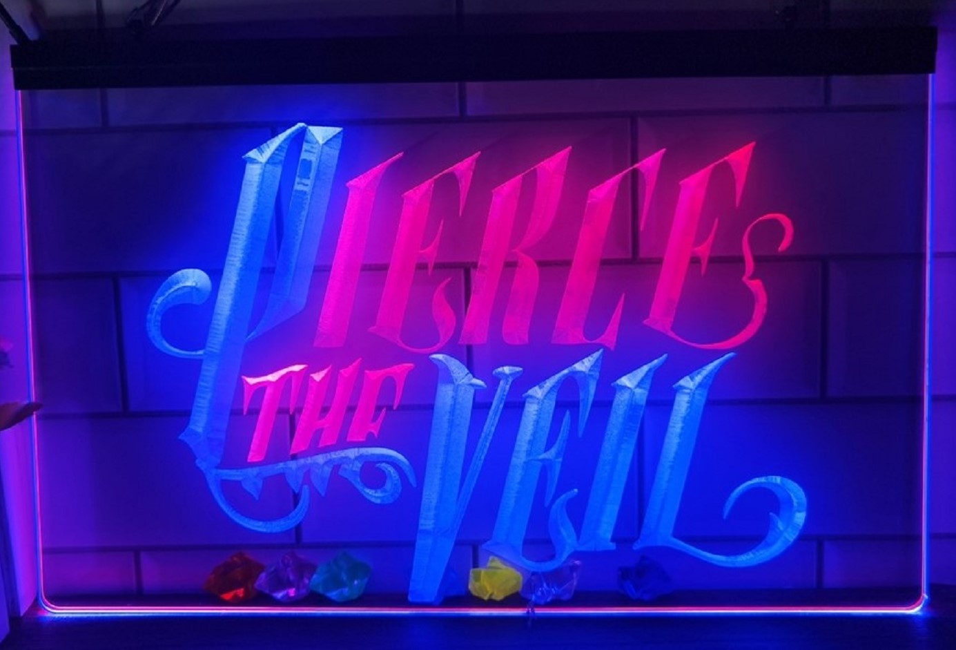 Pierce The Veil Led Neon Sign Dual Color Tattoo Salon Shop Decor