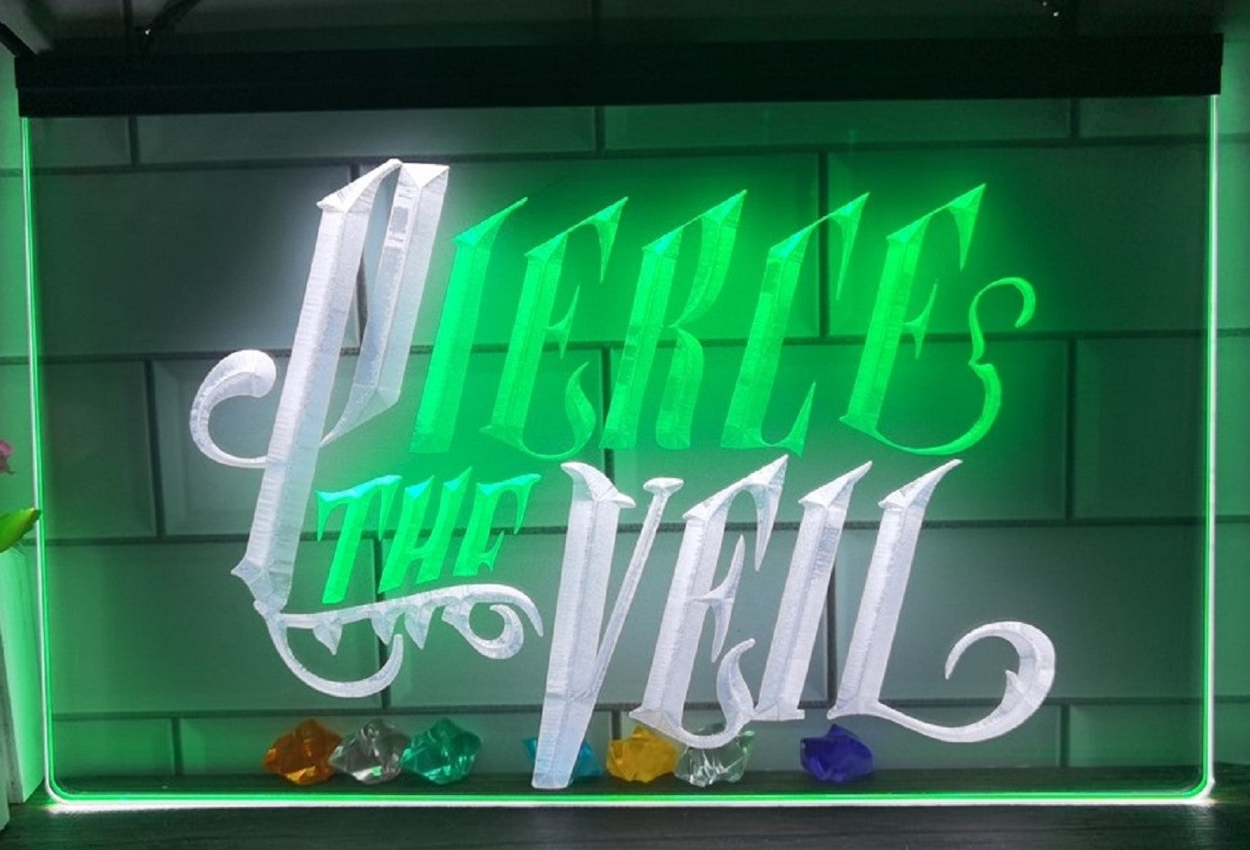 Pierce The Veil Led Neon Sign Dual Color Tattoo Salon Shop Decor
