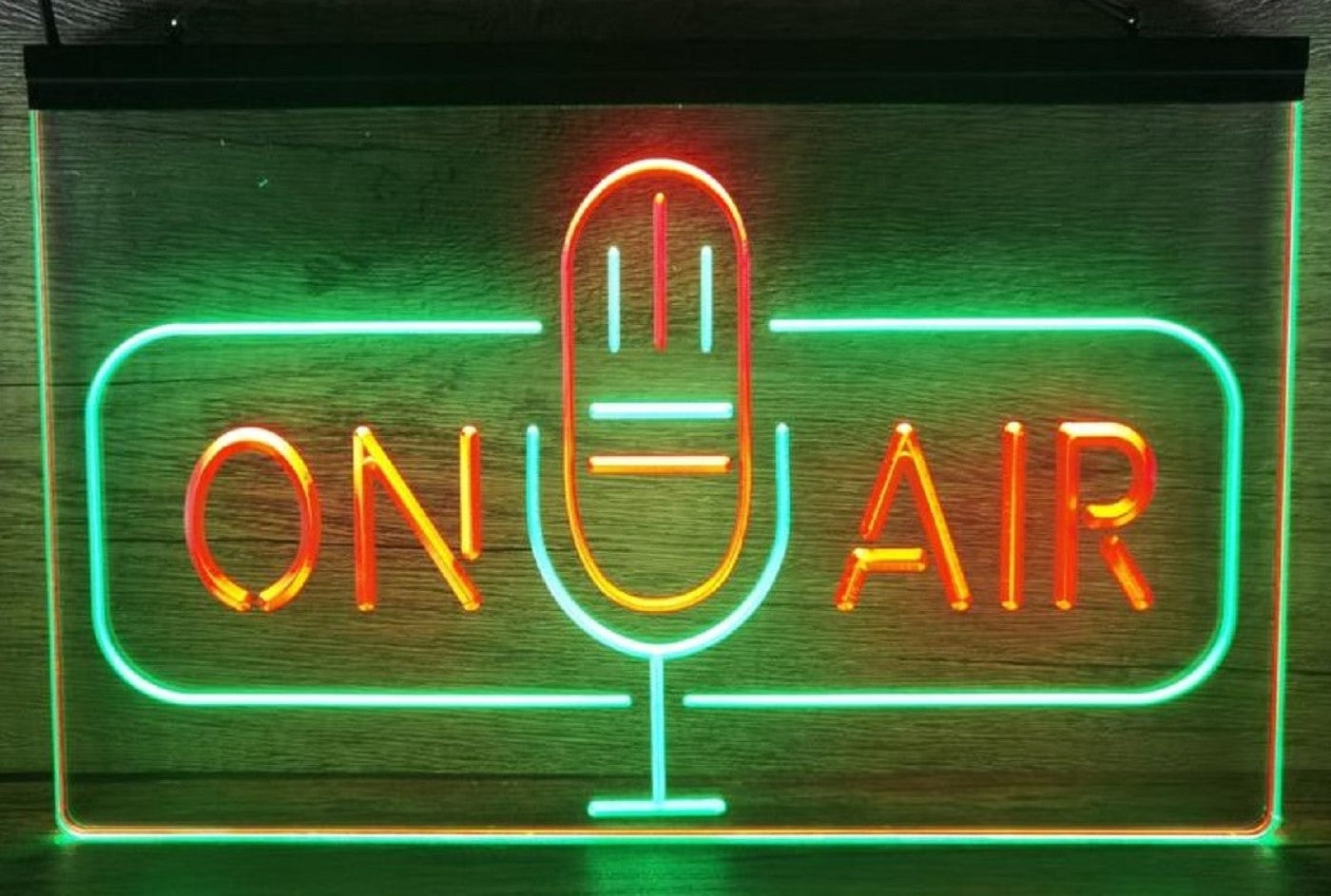 On Air Speaker Led Neon Sign Dual Color Home Studio Room Audio Recording Studio Decor
