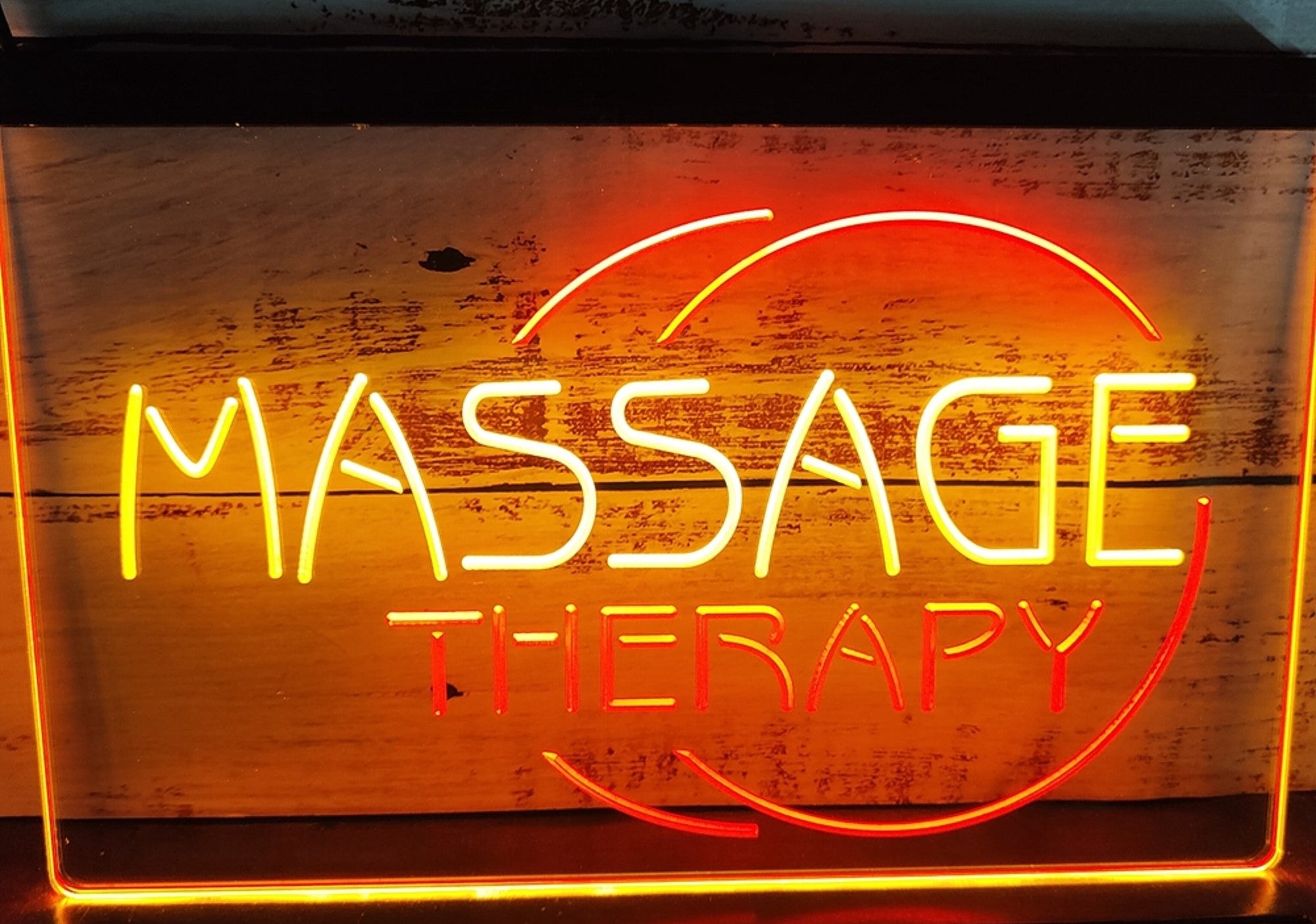 Massage Therapy Led Neon Sign Dual Color Massage Spa Beauty Salon Decor
