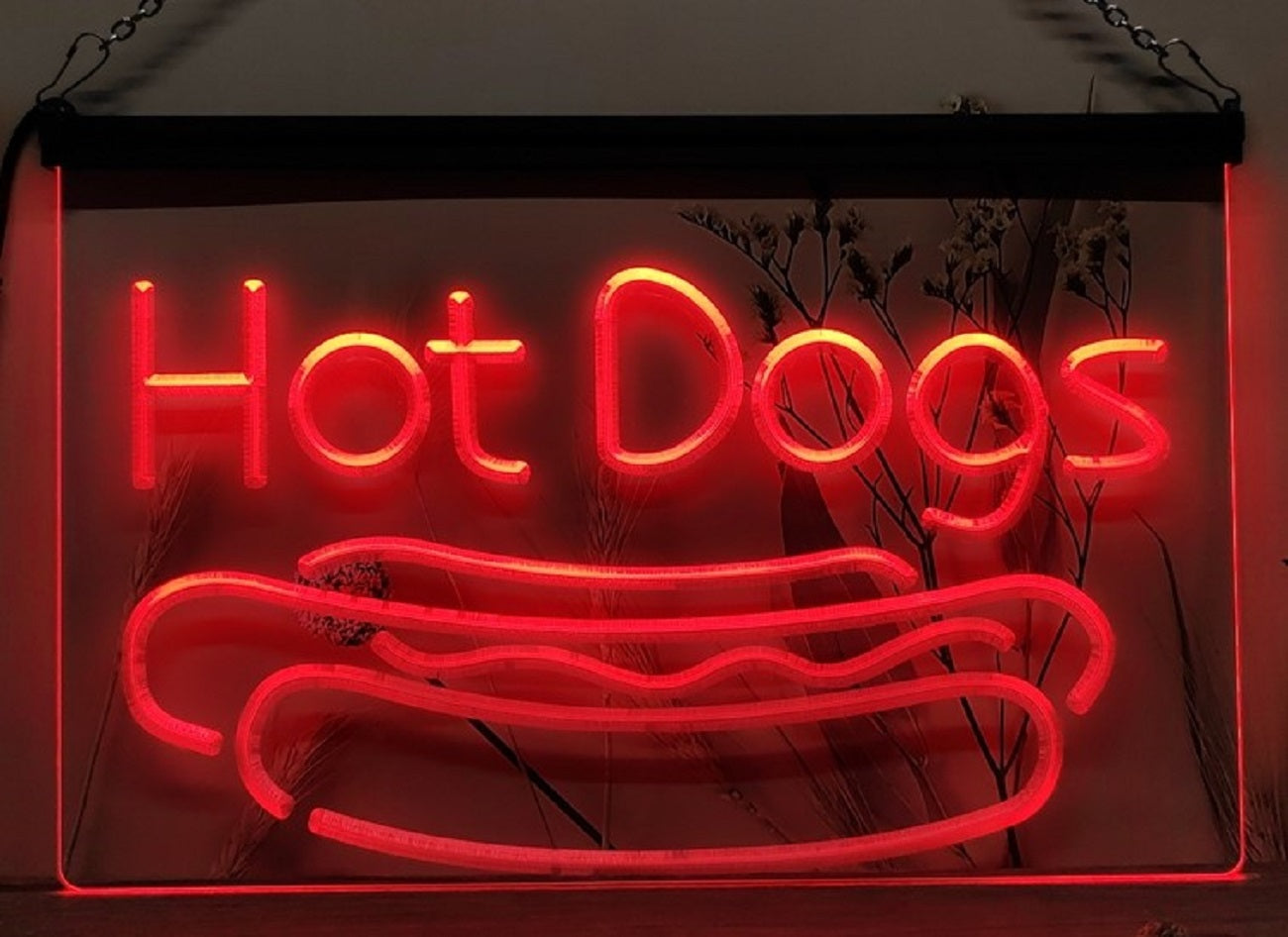 Hot Dogs Led Neon Sign Burger Hot Dog Restaurant Decor