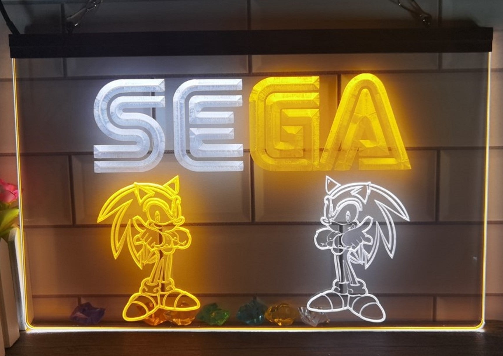 Sega Game Kids Led Neon Sign Dual Color Home Kids Room Arcade Games Shop Decor