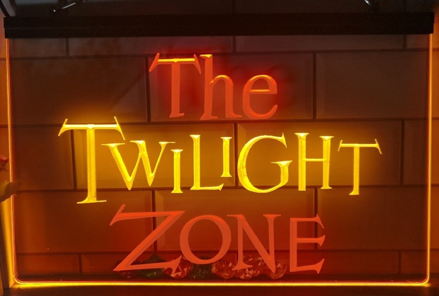 The Twilight Zone Led Neon Sign Dual Color Studio Cinema Theatre Home Movie Room Decor